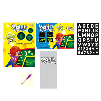 Educational Toy Drawing Pad 3D | Magic 8 Light Effects Puzzle Board Sketchpad