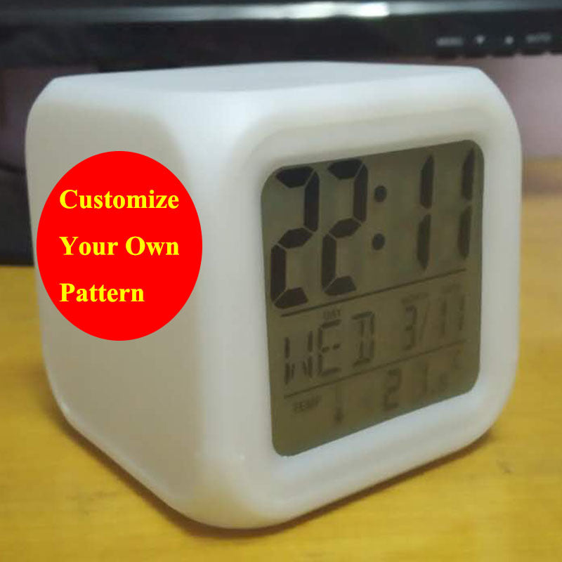 LED alarm clock colorful digital clock Husky