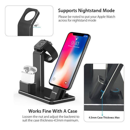 ALL(4)-IN-ONE AIRPODS CHARGING STAND | PERFECT FOR APPLE, SAMSUNG & OTHER DEVICES