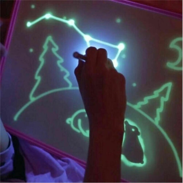 Educational Toy Drawing Pad 3D | Magic 8 Light Effects Puzzle Board Sketchpad