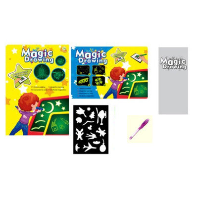 Educational Toy Drawing Pad 3D | Magic 8 Light Effects Puzzle Board Sketchpad