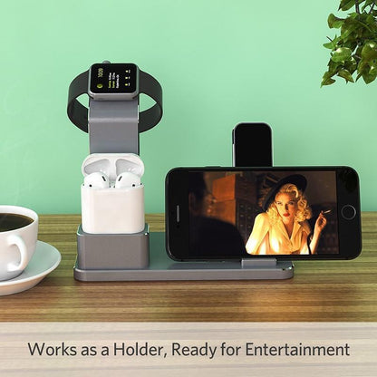 ALL(4)-IN-ONE AIRPODS CHARGING STAND | PERFECT FOR APPLE, SAMSUNG & OTHER DEVICES